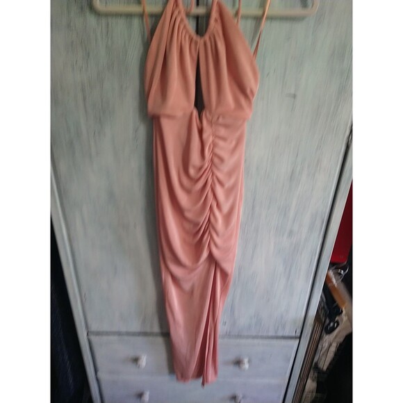 Saints + Secrets Halter Dress Nwt Blush Sexy Beachy City Party Cocktail - Picture 2 of 11